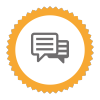 Badge icon "Conversation (4629)" provided by Scott Lewis, from The Noun Project under Creative Commons - Attribution (CC BY 3.0)